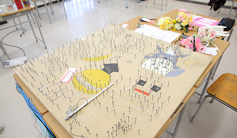文化祭研究発表の様子
